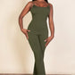 Ribbed sleeveless wide leg jumpsuit