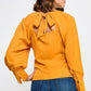 Raglan Long Sleeve Top With Back Neck Tie