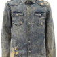 Men's Ripped Denim Overshirt