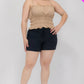 Plus Size Tiered Shirred Body Crop Top