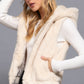 Hoodie Faux Fur Vest