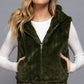 Hoodie Faux Fur Vest