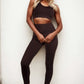 Tank crop top & high waist leggings set