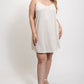 V-neck slip dress with adjustable straps