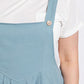 Pintuck detail overall with side pockets