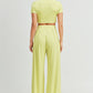 Crop Top And Palazzo Pants Set