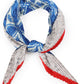Circle Link Pleated Satin Scarf