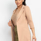 Open Front Notch Solid Jacket