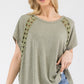 Light Green Subtle Details Top