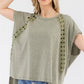 Light Green Subtle Details Top