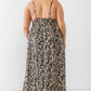 Plus Floral Smocked Waist Sleeveless Midi Dress